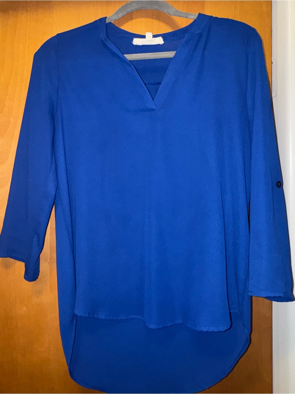 Hippie Rose Cobalt Blue V-Neck Tunic